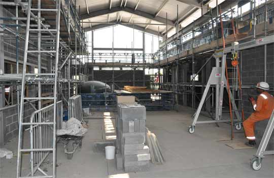 Cunningham Building Contractors - inside a warehouse